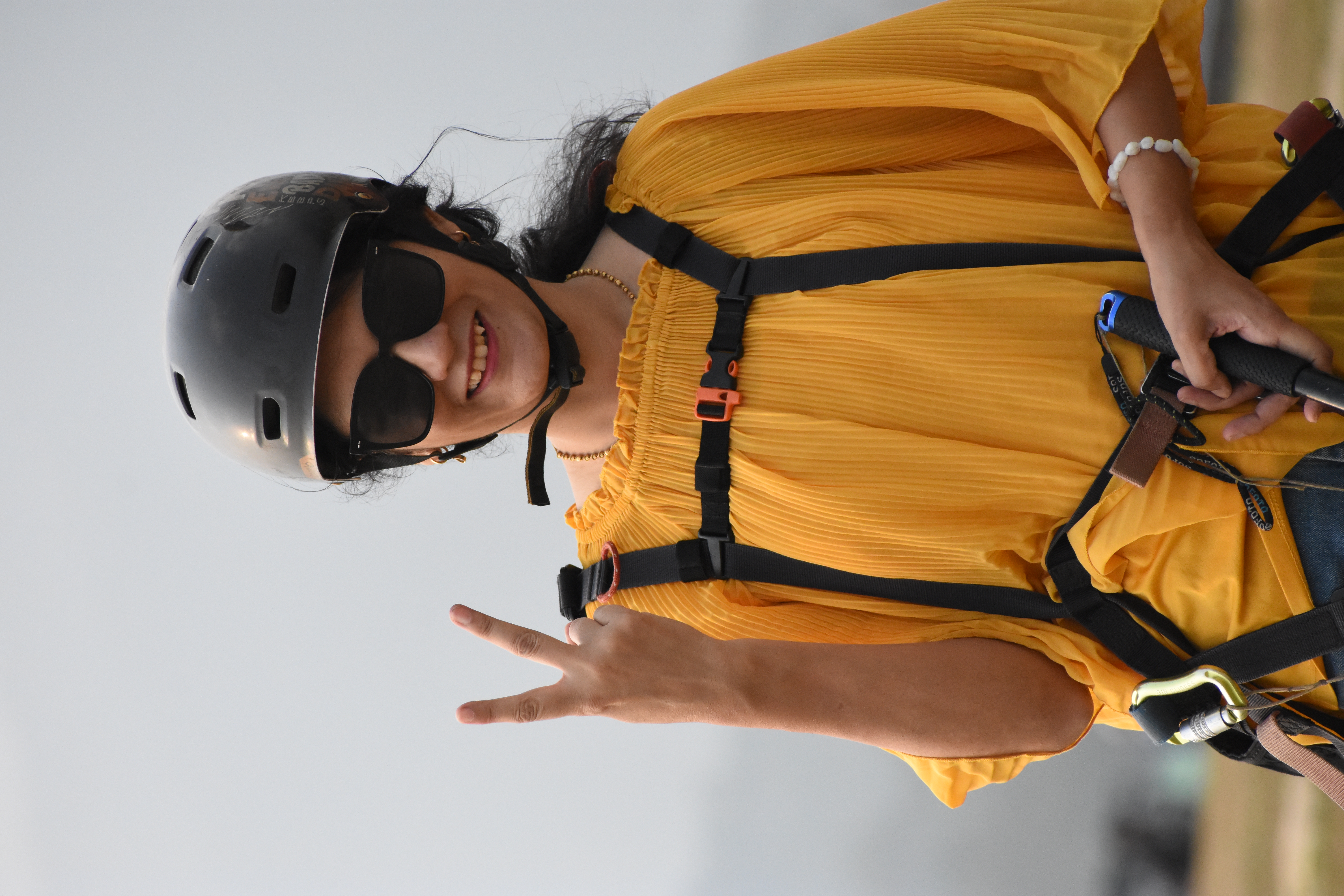 Dr. Rashpinder Kaur paragliding